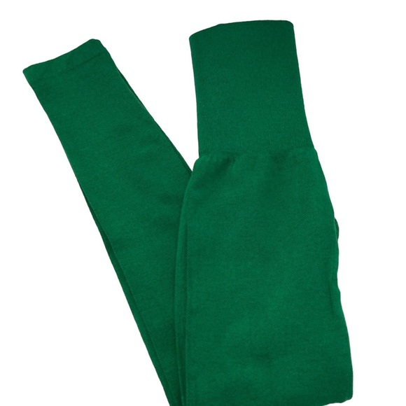 Tummy Compression Leggings Green OSFM Brand New - Picture 1 of 4